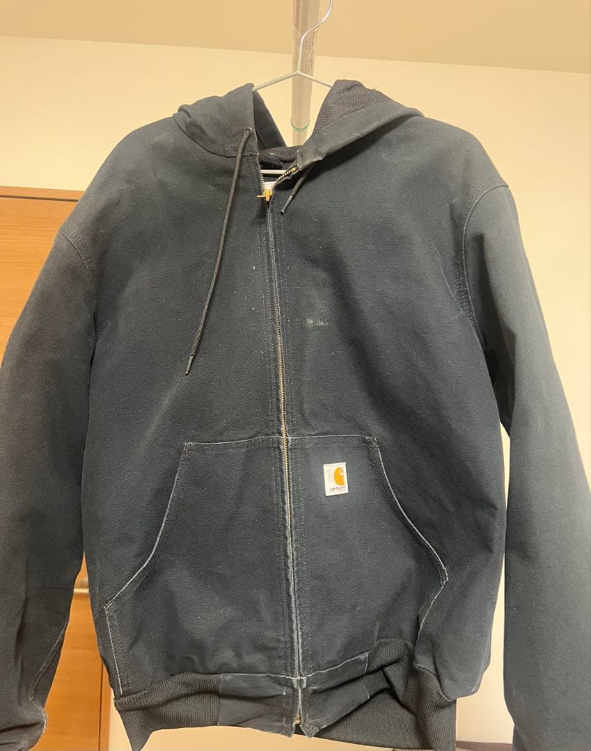 Carhartt アクティブジャケット ブラック Mサイズ フード付き