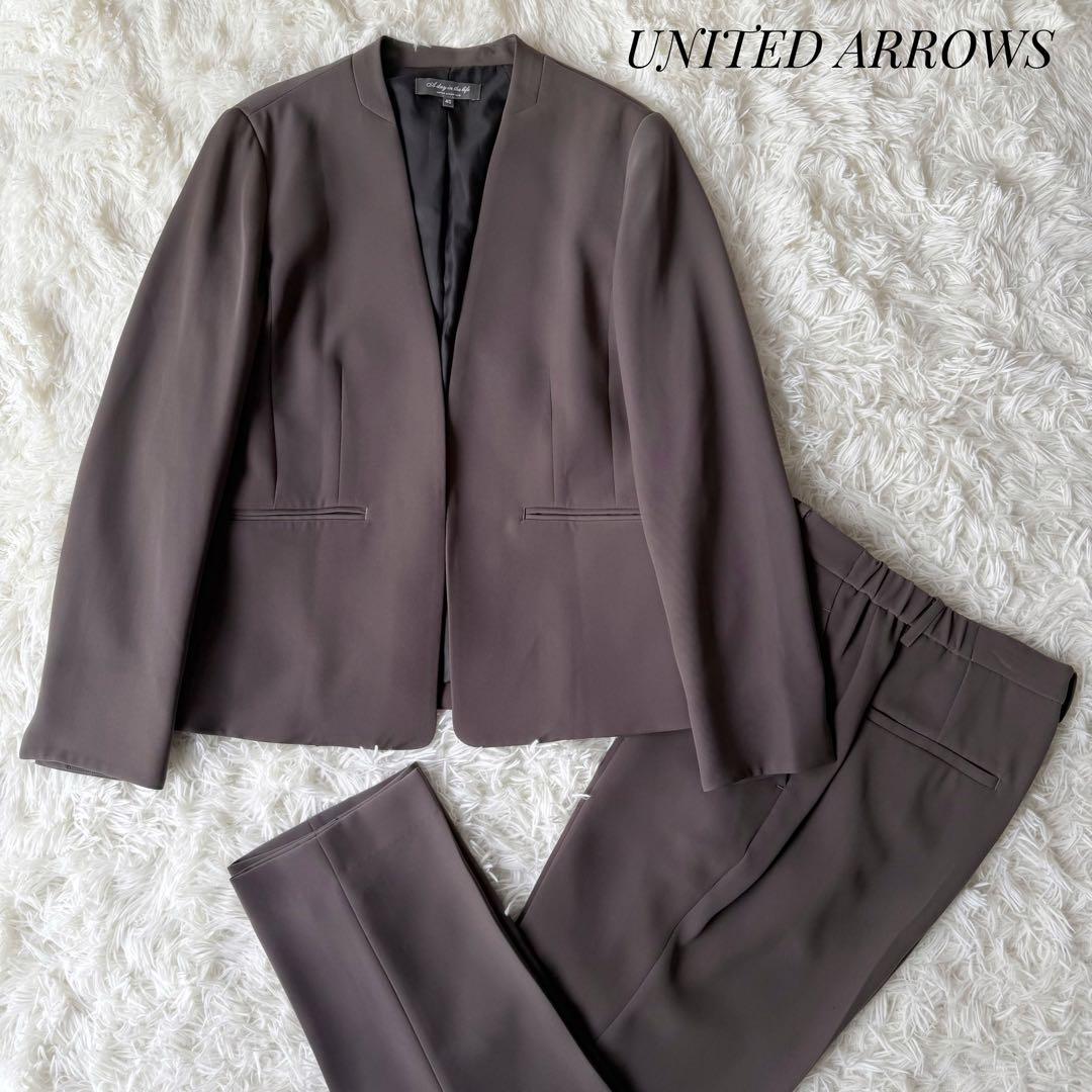 Green Label Relaxingセットアップスーツ40 L相当 手洗可⑤