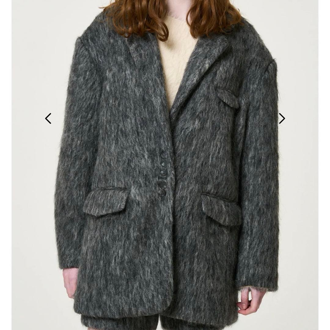 ジャケット・アウター THE TOE CHAMONIX SHAGGY JACKET gray M Chamonix shaggy jacket – THE TOÉ