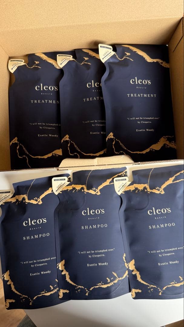 cleo’s シャンプー&トリートメント　つめかえ用3セット