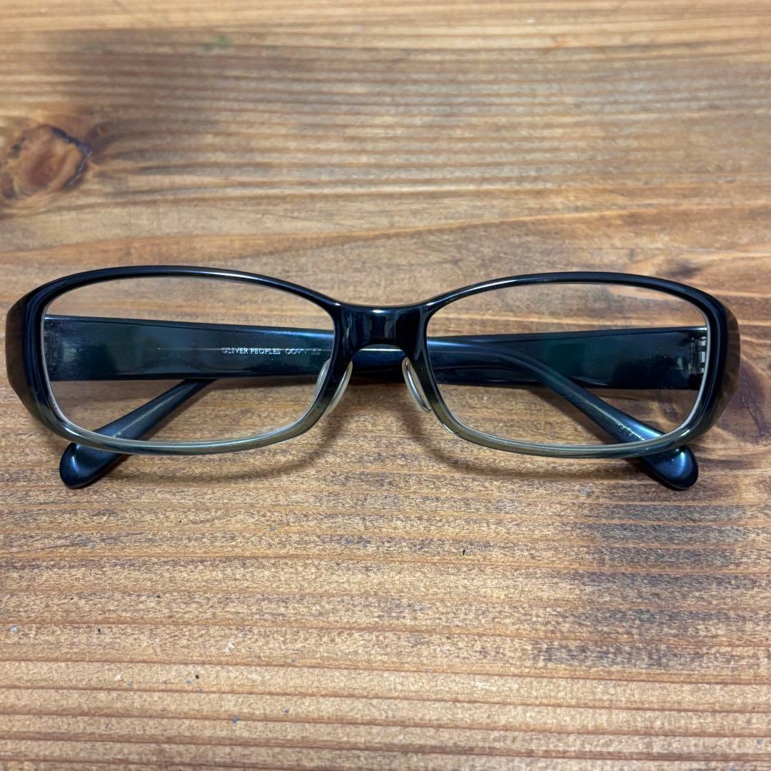 OLIVER PEOPLE'S オリバーピープルズ　ブラック　グリーン　度付き