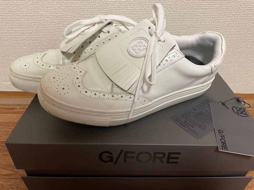美品 ジーフォア レディースゴルフシューズ G/FORE - WOMENS MG4+ / スパイクレス ゴルフシューズ ホワイト