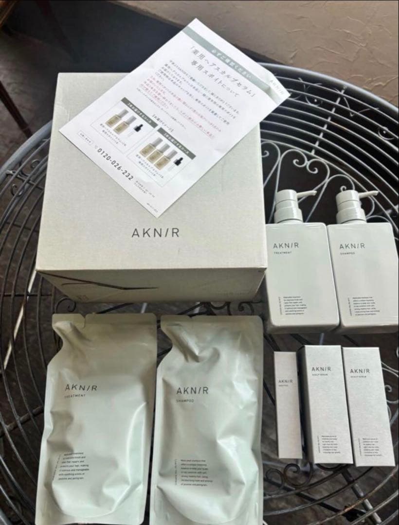 AKNIR シャンプー & トリートメント スカルプセラム セット