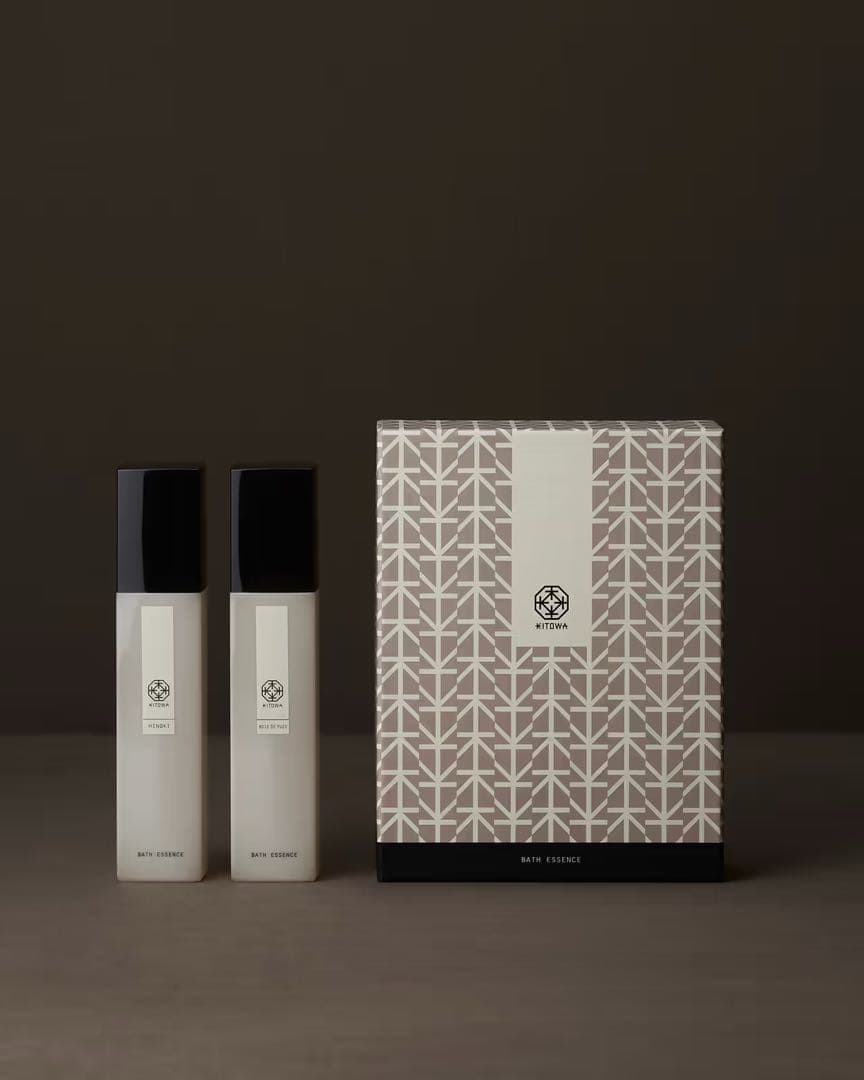 新品KITOWA バスエッセンス 2本セット ギフトボックス【リボン付き未開封】