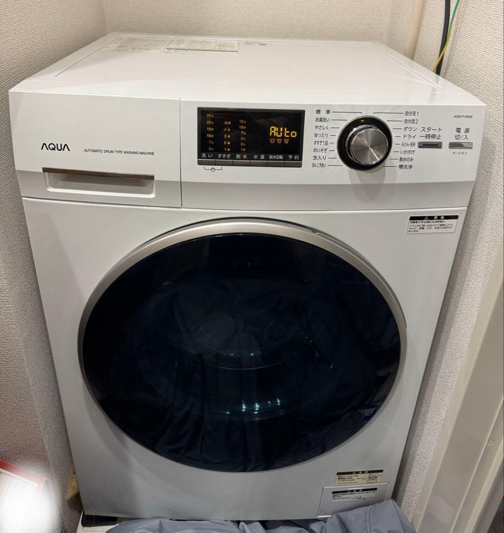 アクア AQUA ドラム式洗濯機 8Kg AQW-FV800E Amazon.co.jp: AQW-FV800E-W : ホーム＆キッチン