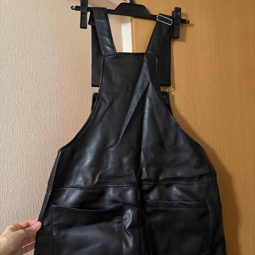 OPEN THE DOOR レザーオーバーオール メンズ - メルカリ