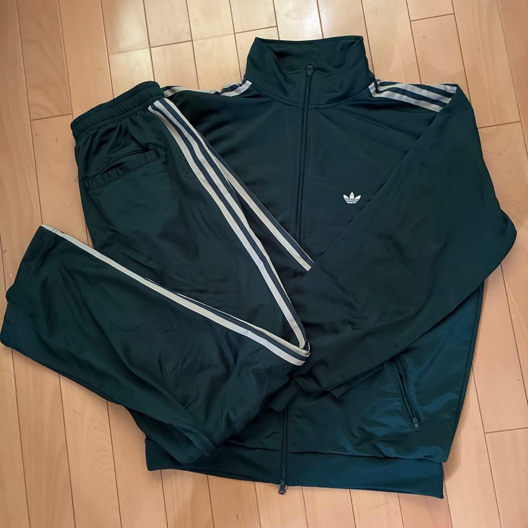 adidasトラックジャケット　ベッケンバウアー セットアップ　ダークグリーン adidas ベッケンバウアー トラックジャケット ジャージ スポーツウェア