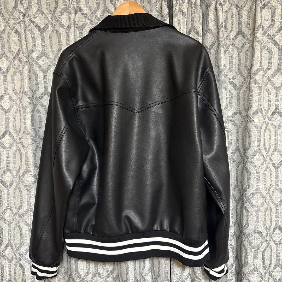 ブラックレザージャケット Lサイズ - HOUSTON ブラック シングル