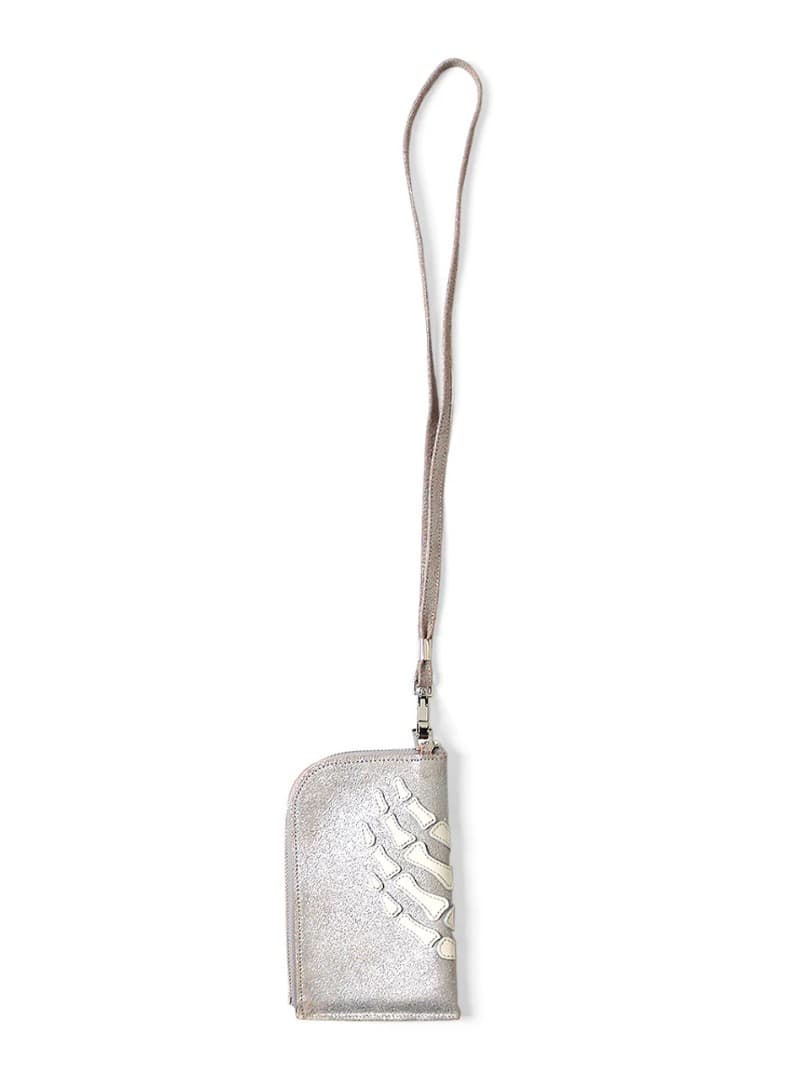 kapital レザー THUMBS UP BONE ネックBAG シルバー