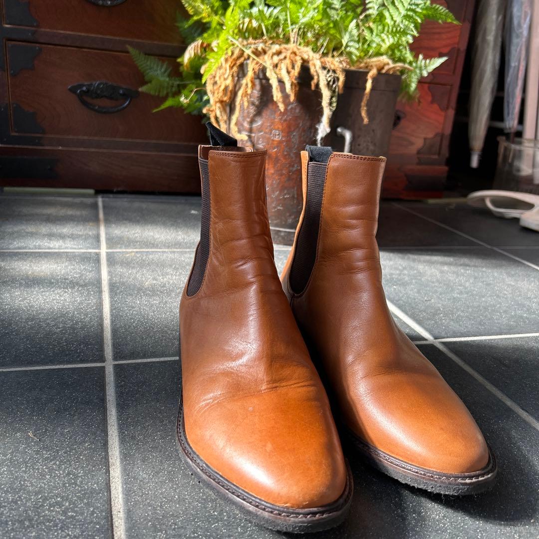 マーガレットハウエル24.0レディース キャメルサイドゴアブーツ - メルカリ