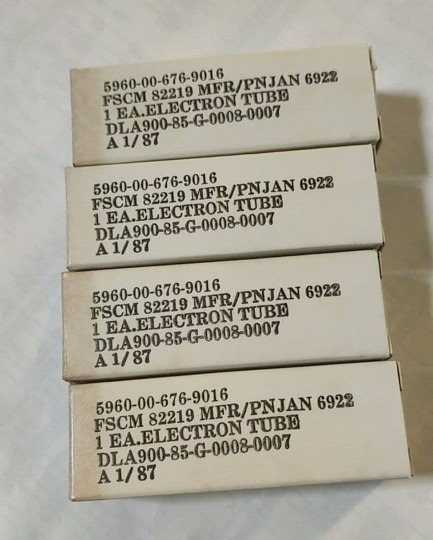 yuki専用JAN 6922 (6DJ8/ECC88)Philips ECG 6922/6DJ8 PhilipsECG 同一ロット Jan規格 未使用2本セット｜Yahoo