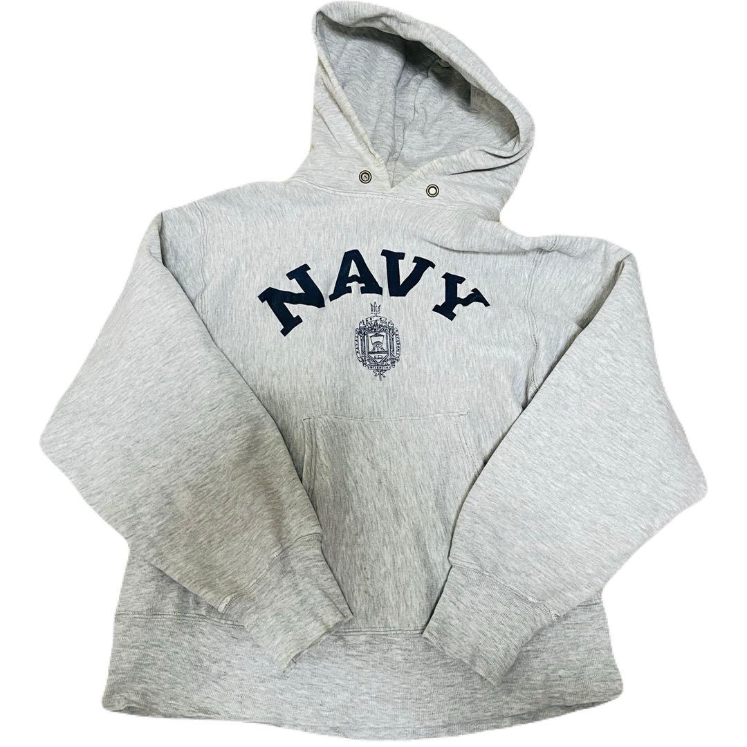 チャンピオンリバースウィーブパーカー80年代中期型古着NAVY ビームス好きに。