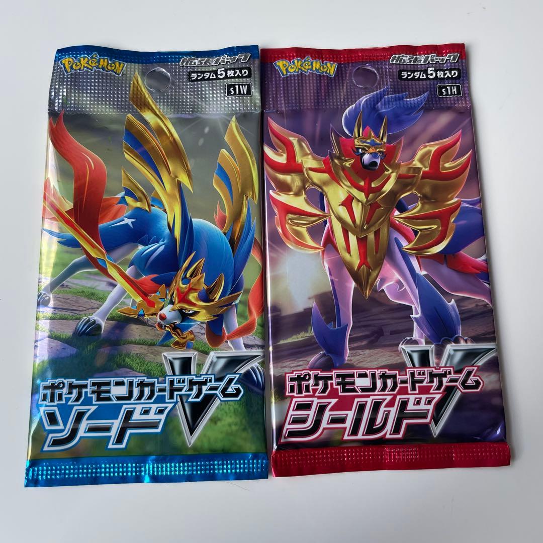 ポケモンカードゲーム・ソードV，シールドV未開封パックまとめ売り