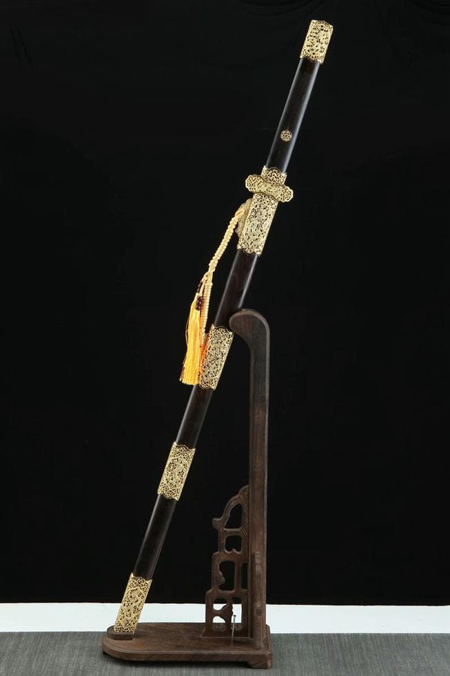 メッキ精竜唐刀 模造刀 居合刀 武士道 武具 漢剣 唐刀 龍泉剣 手鍛造打