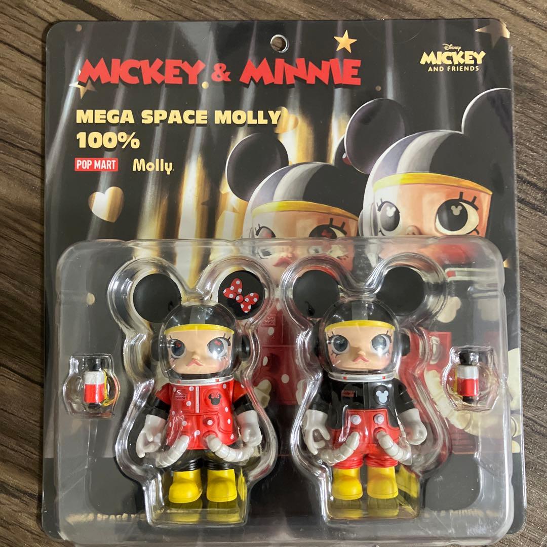 新品　MEGA 100% SPACE MOLLY DISNEY ミッキー　ミニー