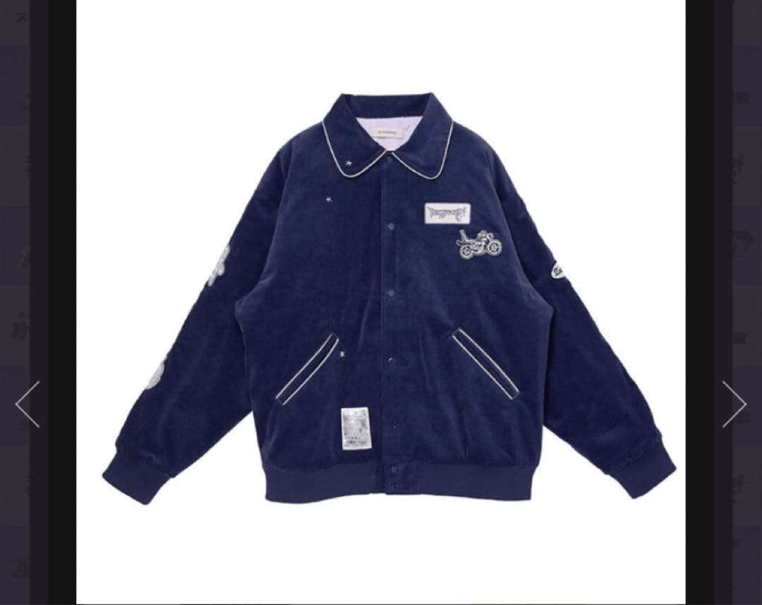 Corduroy Wappen Jacket (Navy) M ZUTOMAYO - メルカリ