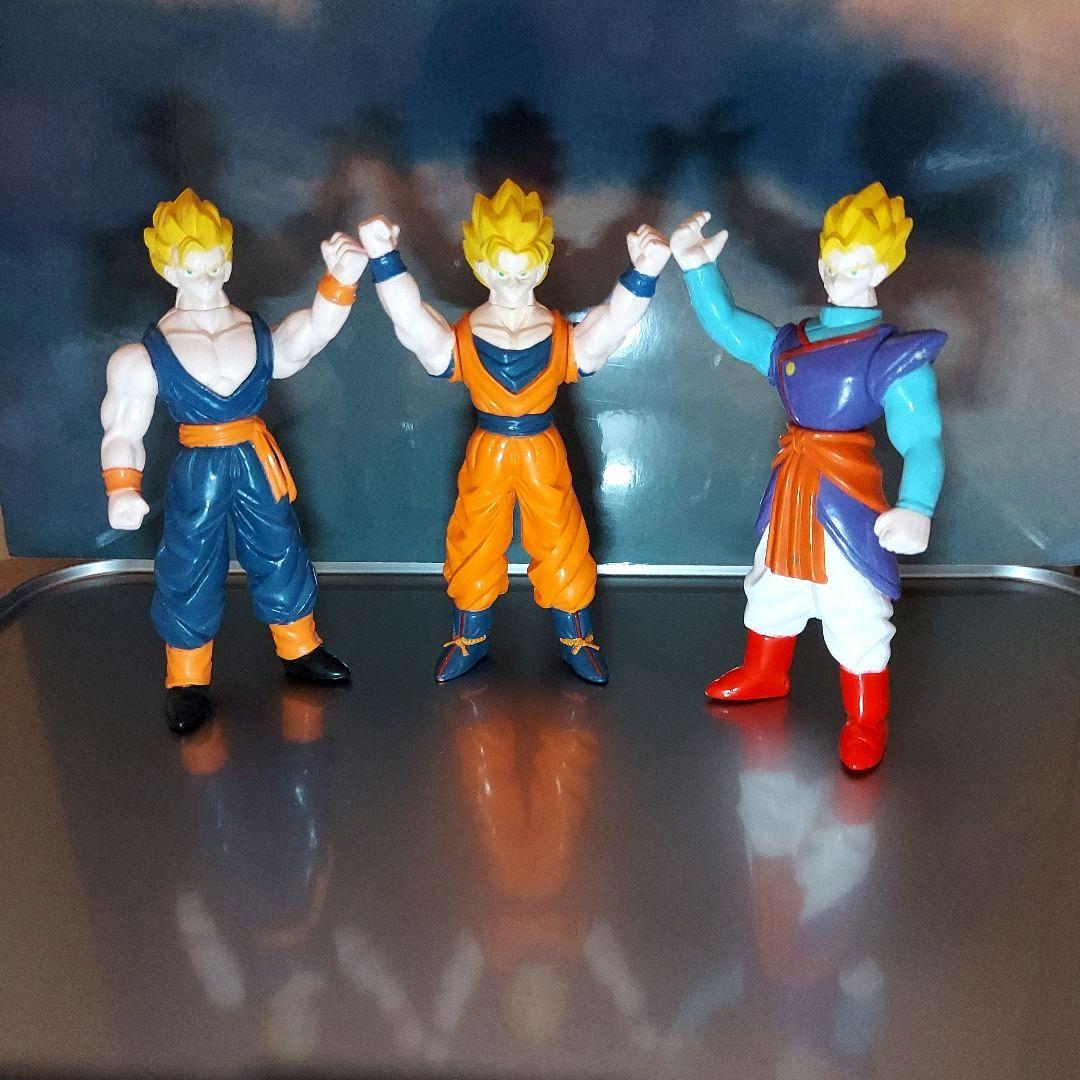 【ドラゴンボールファン必見！】孫悟空 孫悟飯 バンダイ フィギュア 3体 当時物