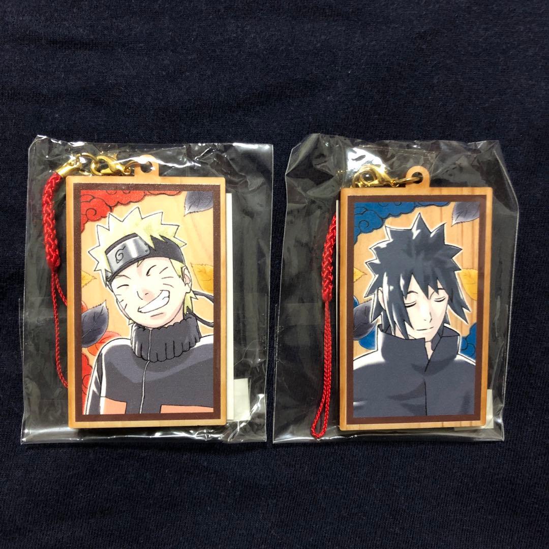NARUTO 絆　ナルト&サスケ　木札ストラップ NARUTO 木札コレクションwithチャーム
