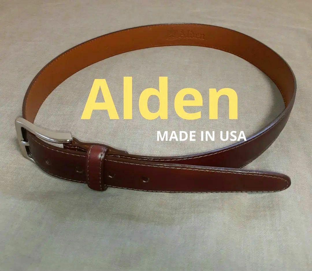 Alden ベルト 34/85 ワインレッド 極上☆オールデン 85cm/34インチ【☆レザー/ベルト/MB0112】本革/茶/赤