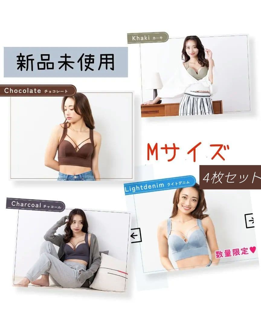 【正規品未開封】akaran AGARISM×GYDAMブラ　　4枚セット