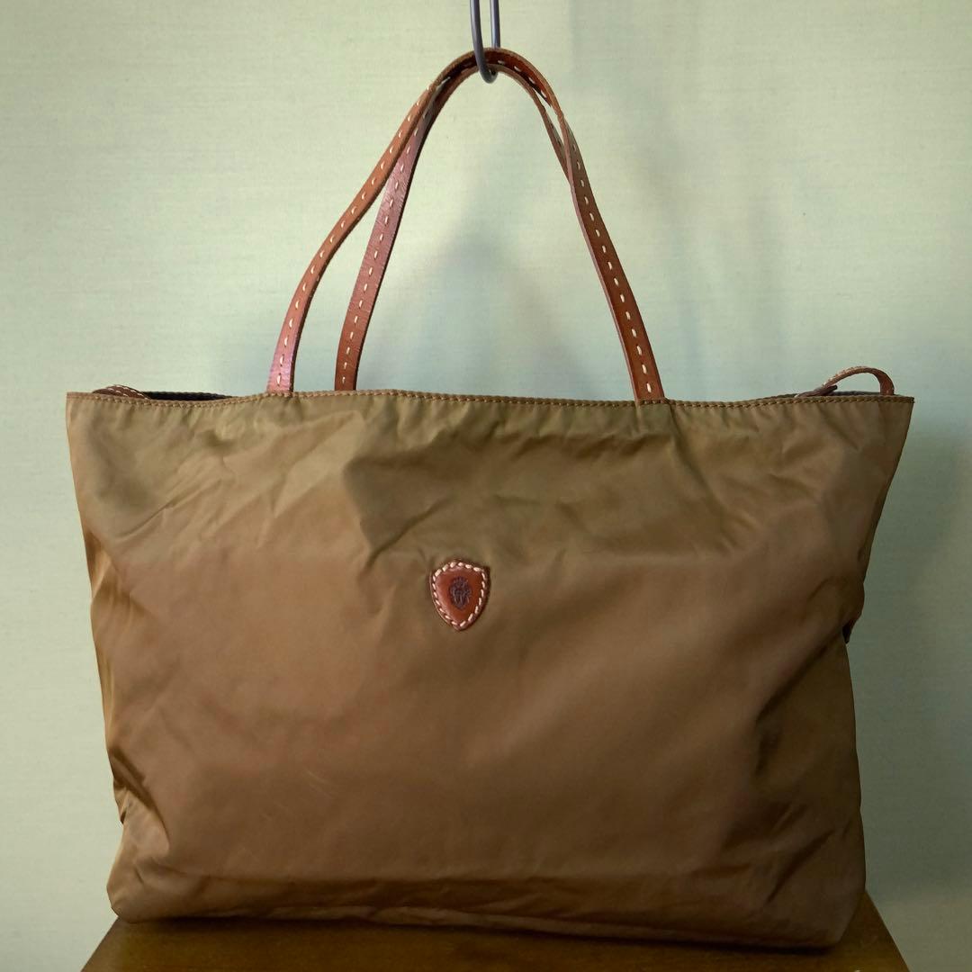 Felisi フェリージ リバーシブルトート 13-7 リモンタナイロン 茶