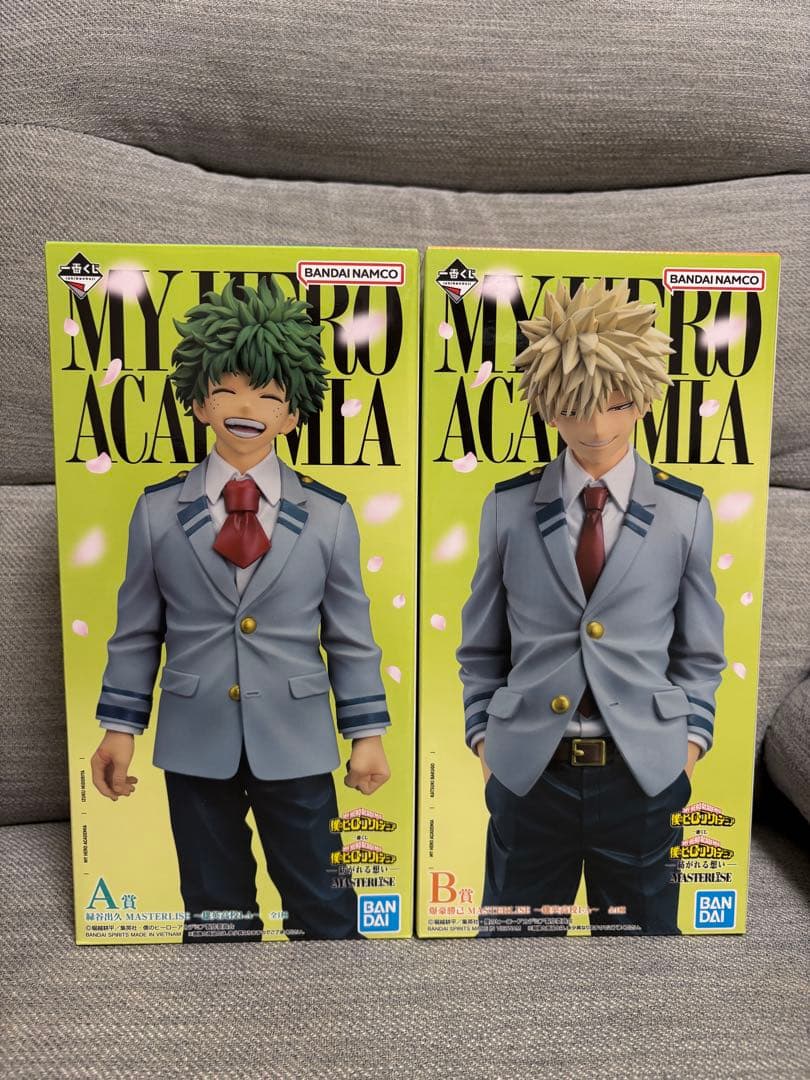 ヒロアカ　一番くじ　紡がれる想い　緑谷出久　爆豪勝己　フィギュア　セット