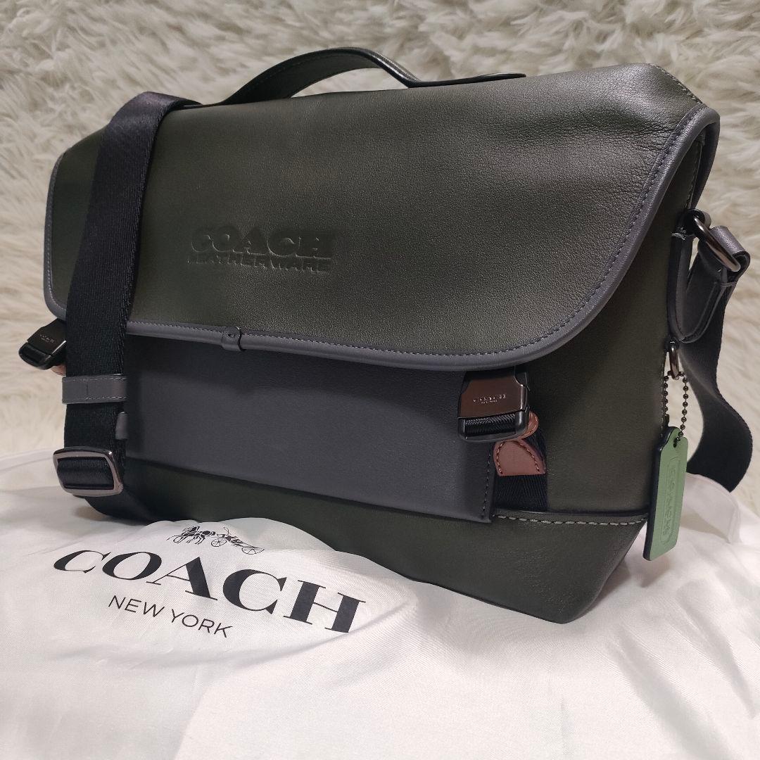 ◎美品 コーチ ショルダーバッグ バイカラー メッセンジャーバック リーグバイク COACH（コーチ）の「リーグ バイク バッグ（ショルダーバッグ）」 - WEAR