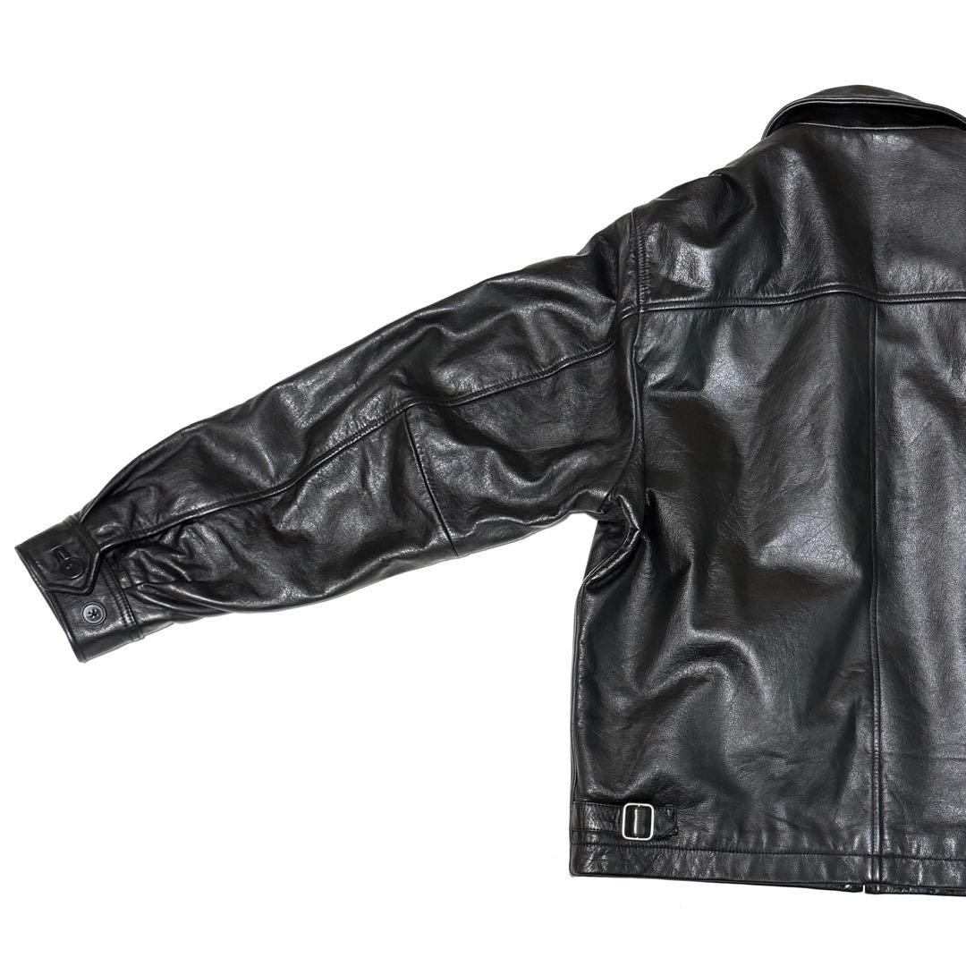 10枚限定 90s OLD GAP 本革 レザージャケット S 極美品 紺タグ