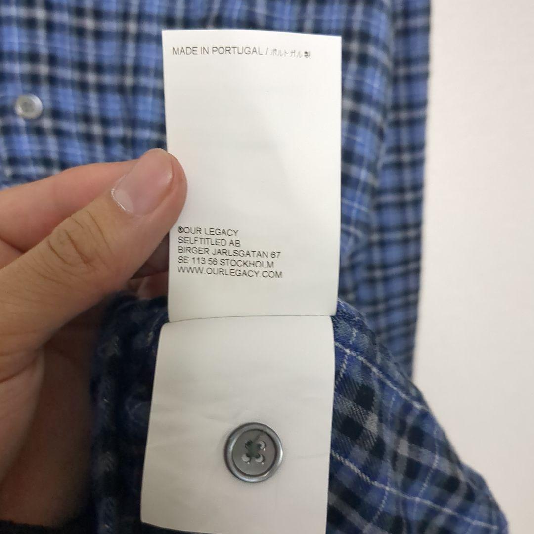 正規品】OUR LEGACY ABOVE SHIRT M4232AC 46 - メルカリ