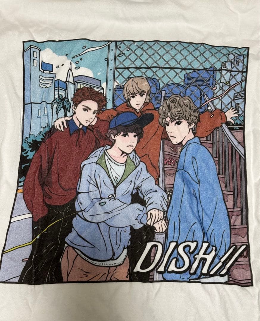 DISH// ロンT Tシャツ ホワイト Mサイズ - メルカリ