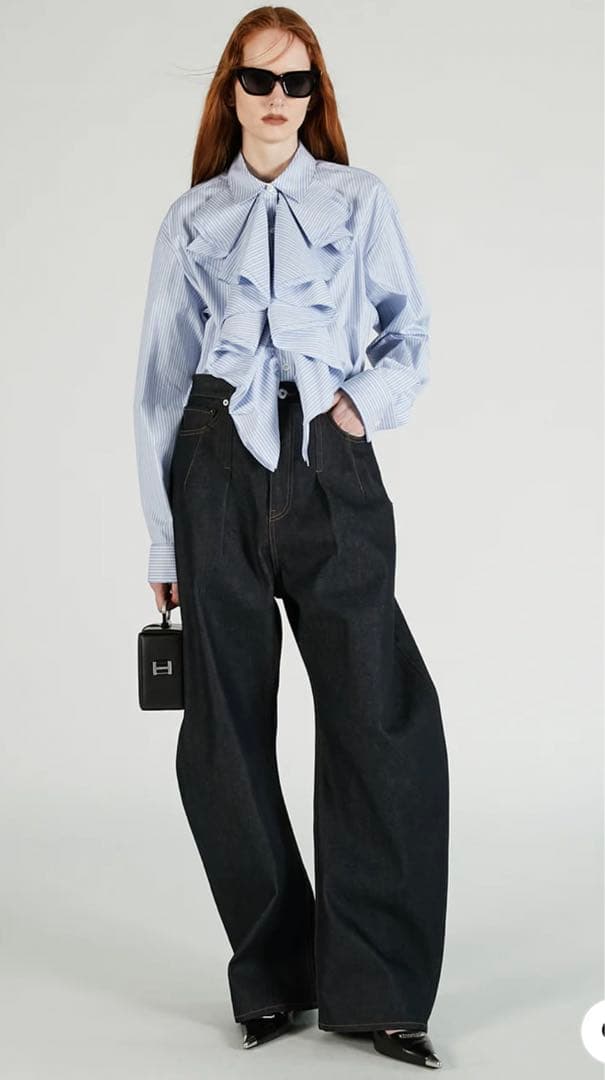 パンツ prank project Highwaisted Curved Denim