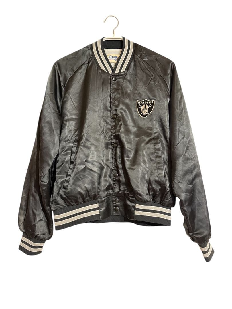 90’s Chalk line RAIDERS レイダース ナイロンスタジャン