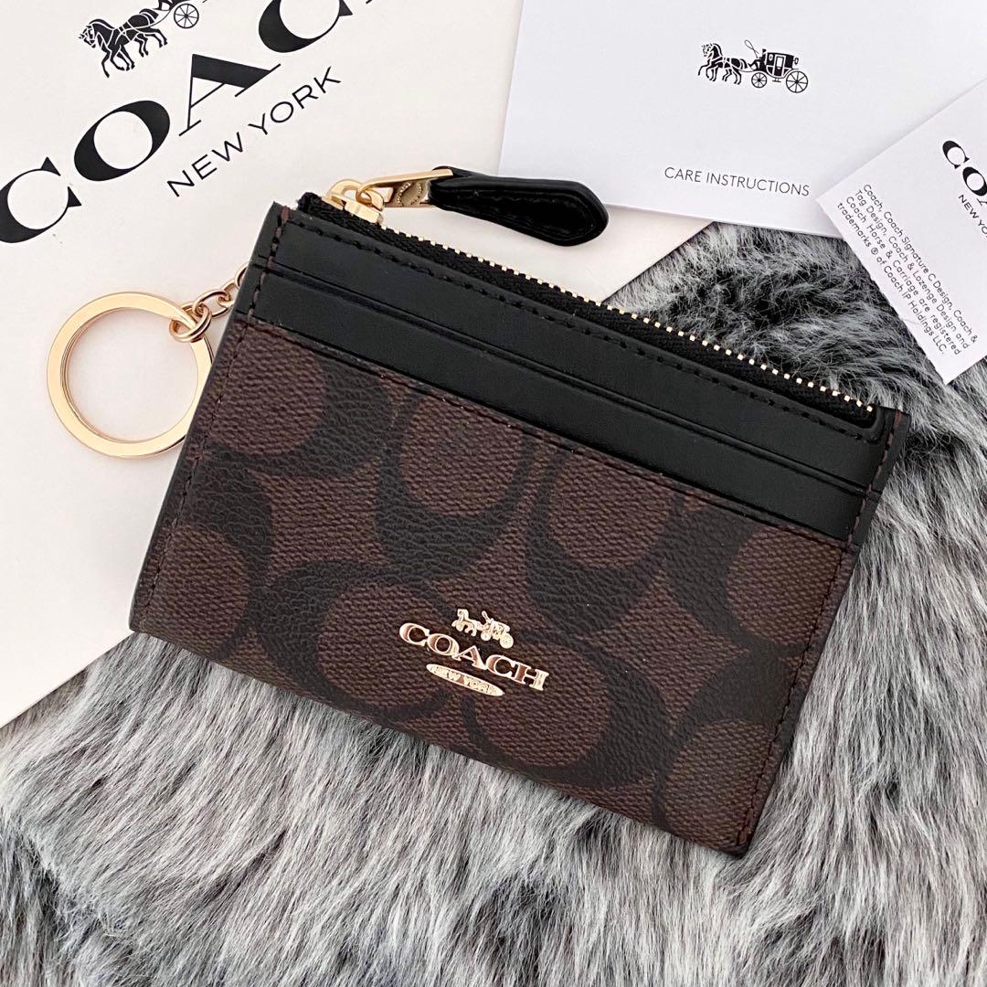 新品☆COACH (コーチ) ケース　メンズ　ブラウン シグネチャー