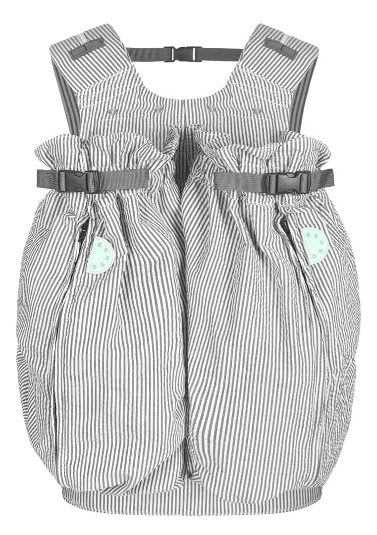 ウィーゴーツイン　双子用抱っこ紐　シアサッカー・グレイ ツイン】双子用抱っこひも – Weego Japan