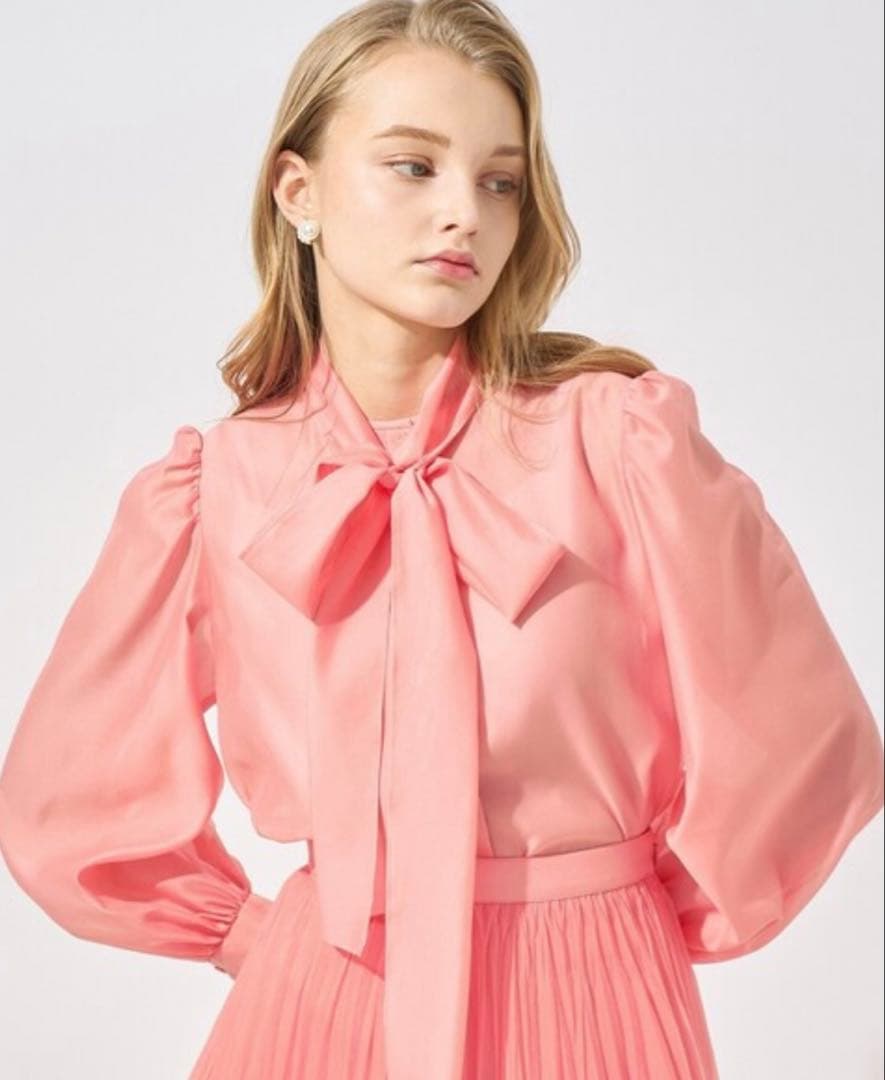 アナイ　シアーオーガンジーボウタイブラウス　2025 38 定価29700 Eternal Line 2025】シアーオーガンジーボウタイ ブラウス （シャツ