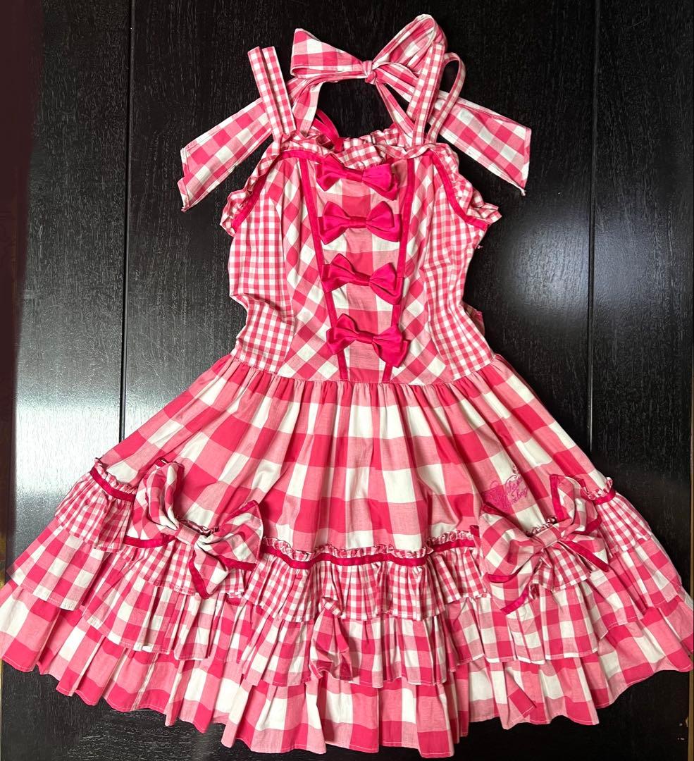 BABY♡トリプルギンガムホルターJSK