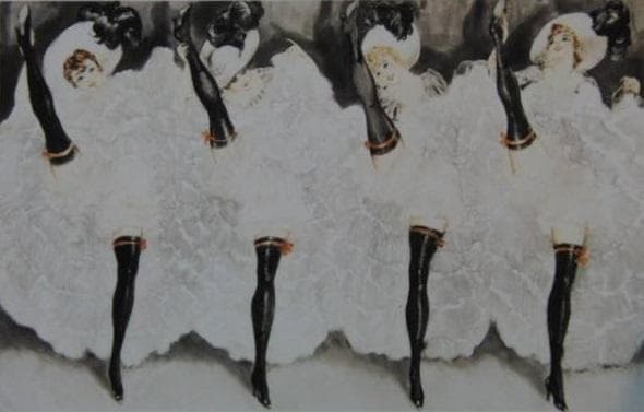 ルイ・イカール限定版・アールデコ/フレンチカンカン/新品額付