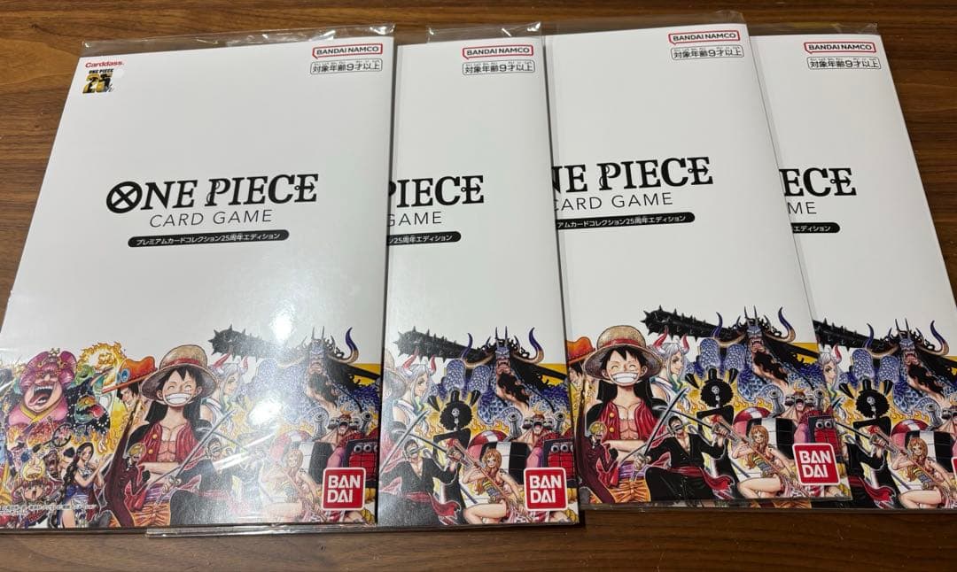 未開封 ワンピースカード　プレミアムカードコレクション25周年　4セット ONE PIECE カードゲーム プレミアムカードコレクション 25周年