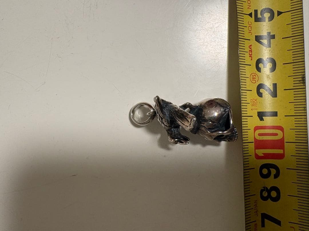 PROGRESSIVE ART JEWELRY スカルカラス ペンダント 925