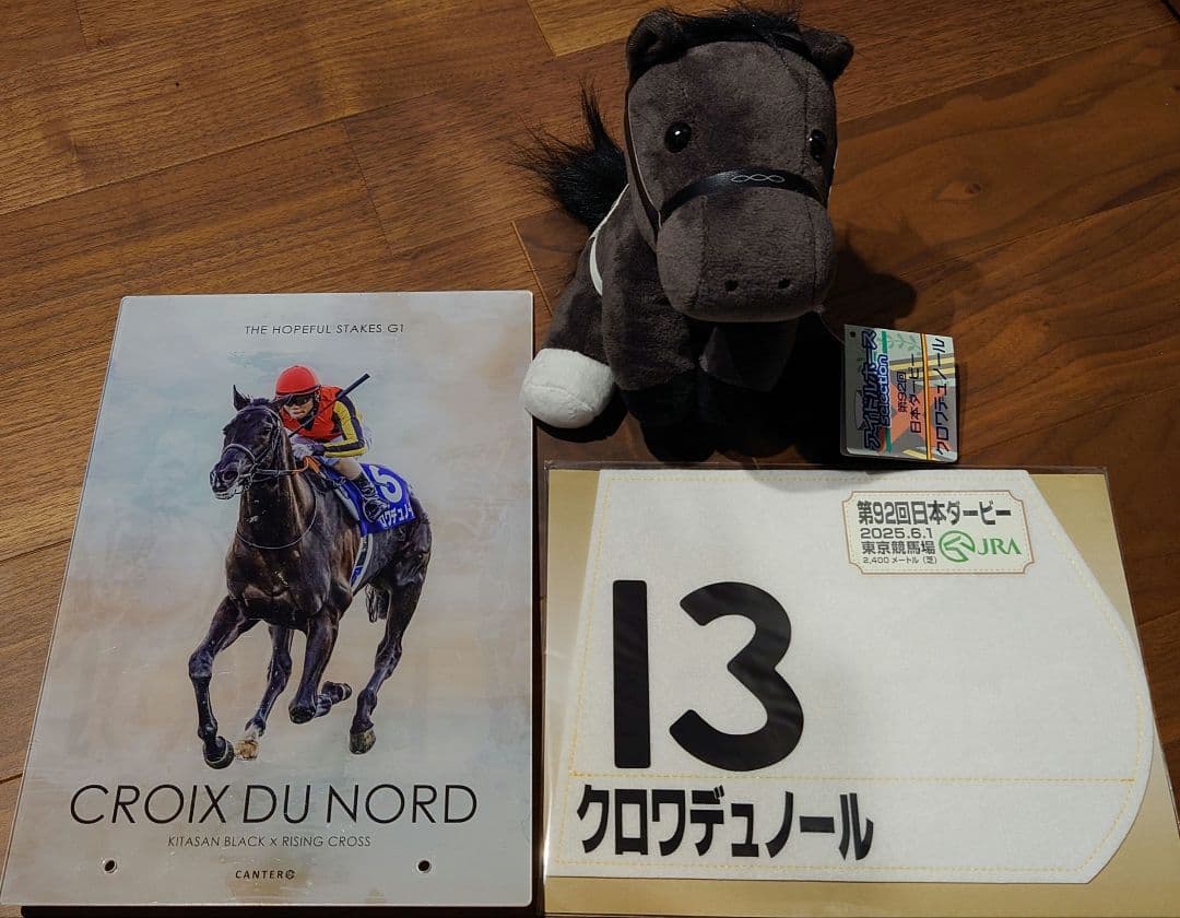クロワデュノール アイドルホース ミニゼッケン 競馬グッズ