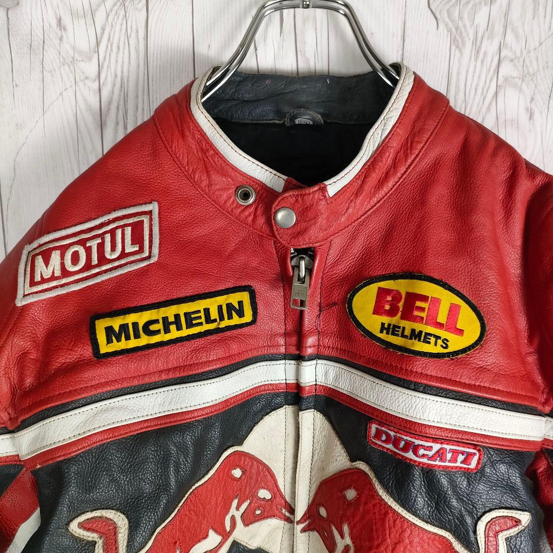 激レア！ レッドブル ライダースジャケット レーシングジャケット 本革