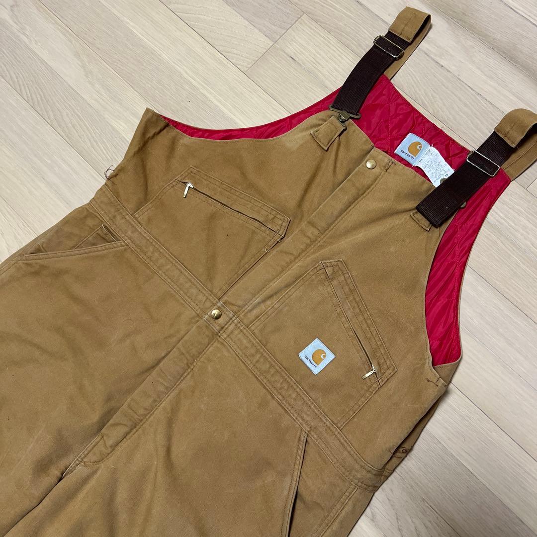 Carhartt カーハートW48 オーバーオール ダブルニー ダックブラウン