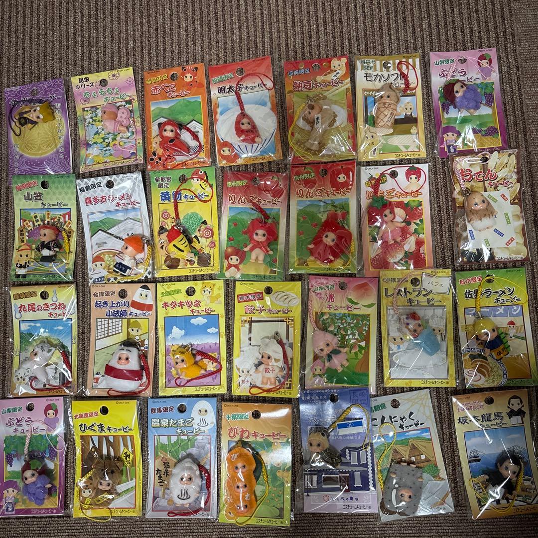 ご当地キューピーストラップ　128個セット