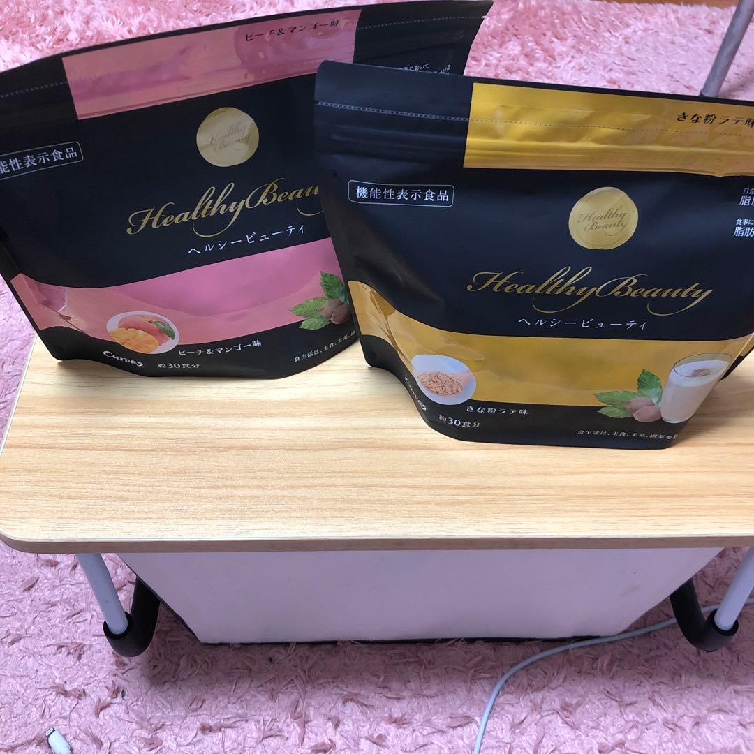 ヘルシービューティー　きなこラテ　ピーチ&マンゴー