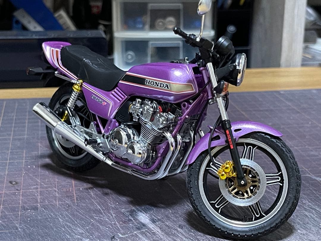 1/12 タミヤ製★ホンダCB750F★完成品‼️ タミヤ 1/12 オートバイシリーズ Honda CB750F・カスタムチューン | タミヤ