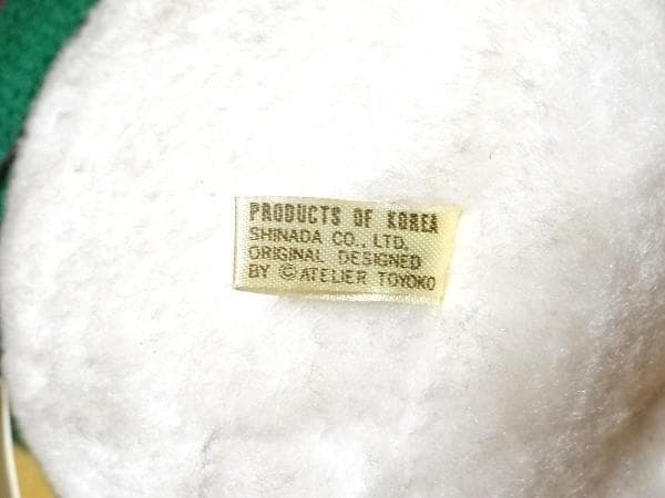 新品 80年代 ビンテージ 韓国製 シナダ 雪だるまちゃん ぬいぐるみ