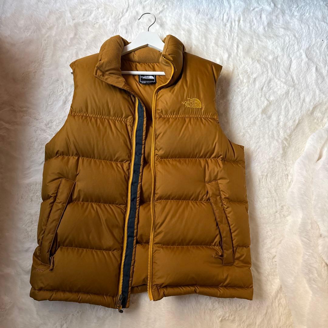 The North Face ブラウン ダウンベスト