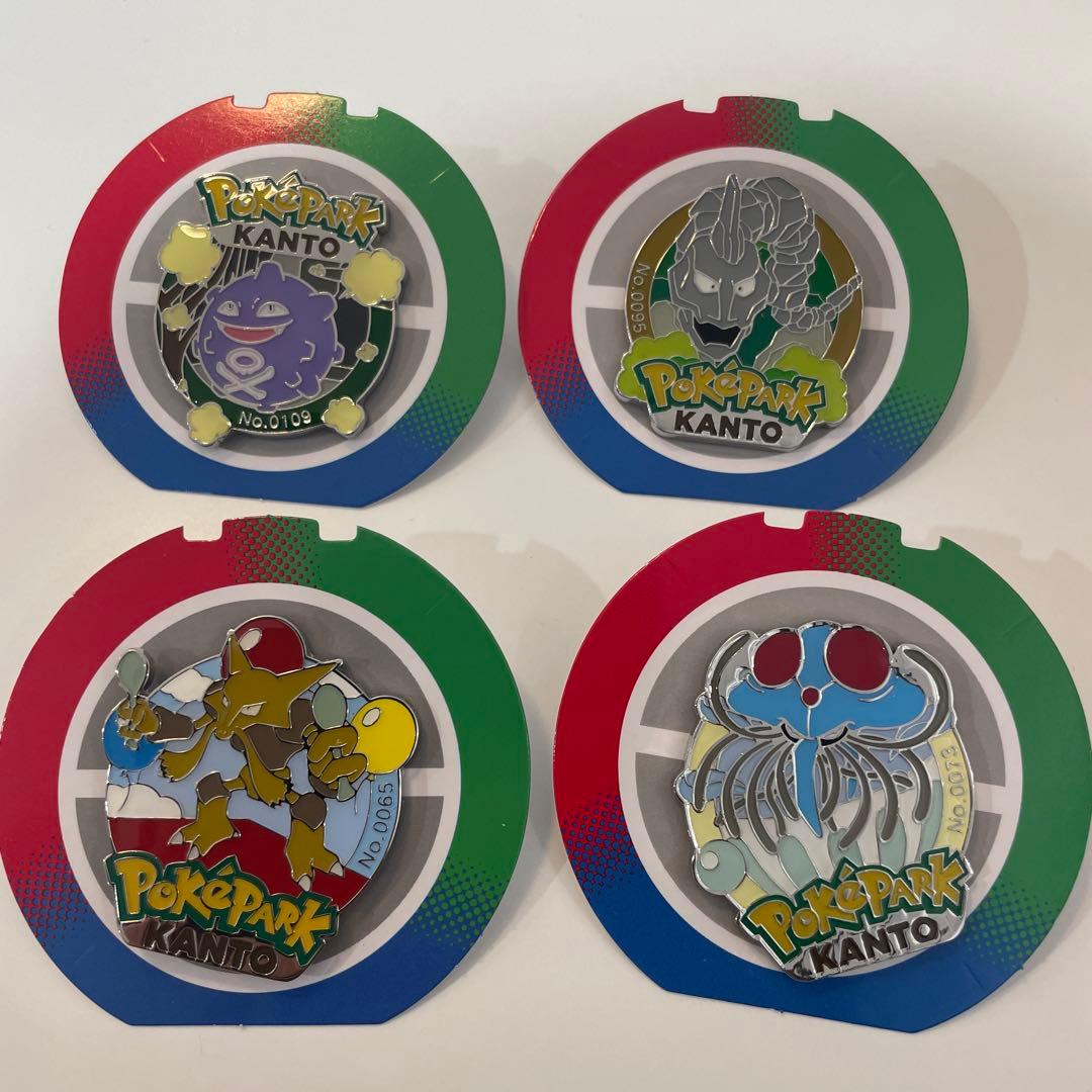 新品】4個セット ポケパークカントー限定 ピンバッジ ピンズ