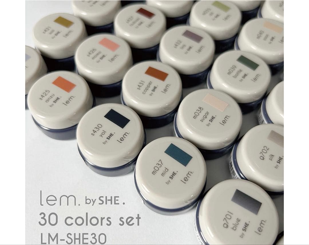 lem. by SHE. カラージェル30色セット