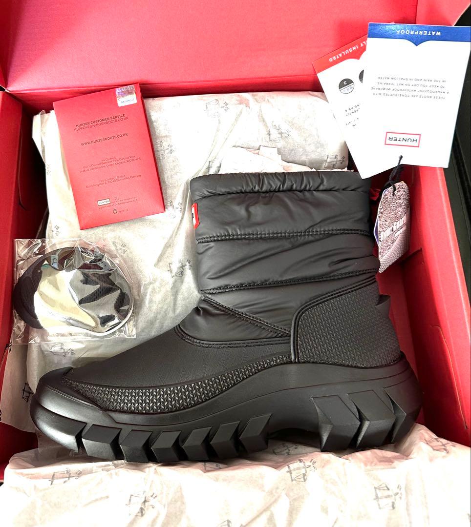 新品大特価HUNTER スノーブーツ ショート (24cm) 防水防寒 HUNTER（ハンター） INTREPID SHORT SNOW BOOT WFS2108WWU おしゃれ